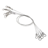 Maxbell 4pcs Stainless Steel Fishing Wire Leader Rigs Trace Lure Snells Line 0.8mm