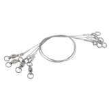 Maxbell 4pcs Stainless Steel Fishing Wire Leader Rigs Trace Lure Snells Line 0.8mm