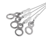 Maxbell 4pcs Stainless Steel Fishing Wire Leader Rigs Trace Lure Snells Line 0.8mm