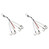 Maxbell 2 Set High Carbon Steel Fishing Explosion Hook Fishhooks with 12pcs Hooks 5