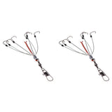 Maxbell 2 Set High Carbon Steel Fishing Explosion Hook Fishhooks with 12pcs Hooks 5