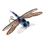Maxbell Popper Fishing Bait Life-like Dragonfly Floating Fly Fishing Flies Color F 002
