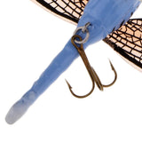Maxbell Popper Fishing Bait Life-like Dragonfly Floating Fly Fishing Flies Color F 002