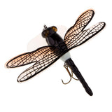 Maxbell Popper Fishing Bait Life-like Dragonfly Floating Fly Fishing Flies Color F 003