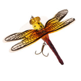 Maxbell Popper Fishing Bait Life-like Dragonfly Floating Fly Fishing Flies Color F 005
