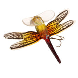 Maxbell Popper Fishing Bait Life-like Dragonfly Floating Fly Fishing Flies Color F 005