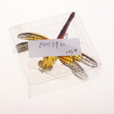 Maxbell Popper Fishing Bait Life-like Dragonfly Floating Fly Fishing Flies Color F 005