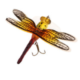 Maxbell Popper Fishing Bait Life-like Dragonfly Floating Fly Fishing Flies Color F 005