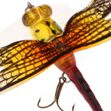 Maxbell Popper Fishing Bait Life-like Dragonfly Floating Fly Fishing Flies Color F 005