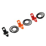Maxbell 3pcs Fishing Rod Pole Hook Keepers Lure Spoon Bait Holder Black+Red+Orange