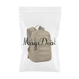 12L Mini Daypack MOLLE Backpack for Hunting Camping Travel Brown