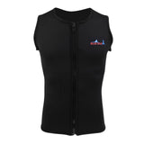 Maxbell Mens 2mm Black Neoprene Wetsuit Vest Front Zipper Top for Diving Surfing XL