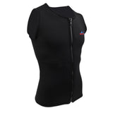 Maxbell Mens 2mm Black Neoprene Wetsuit Vest Front Zipper Top for Diving Surfing XL