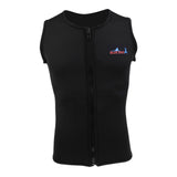 Maxbell Mens 2mm Black Neoprene Wetsuit Vest Front Zipper Top for Diving Surfing XL