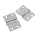 Maxbell 316 Stainless Steel Lashing Ring & Staple Cleat, Surface Mount Tie Down D Ring for Boat Trailer, 2-Pack