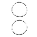 Maxbell 2 Pieces Stainless Steel O Round Rings Circle Craft Webbing Boat  4 x 50mm