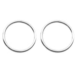 Maxbell 2 Pieces Stainless Steel O Round Rings Circle Craft Webbing Boat  4 x 50mm