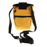 Maxbell Chalk Bag for Bouldering Rock Climbing Gym with Rear Zip & Waist Belt Yellow