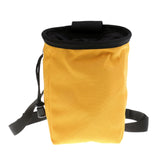 Maxbell Chalk Bag for Bouldering Rock Climbing Gym with Rear Zip & Waist Belt Yellow