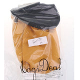 Maxbell Chalk Bag for Bouldering Rock Climbing Gym with Rear Zip & Waist Belt Yellow