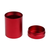 Aluminum Waterproof Capsule Holder Pill Case Container Tea Caddy Red