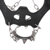 Maxbell 1 Pair Traction Cleats Ski Snow Ice Grip Spike Crampons 18 Teeth Black L