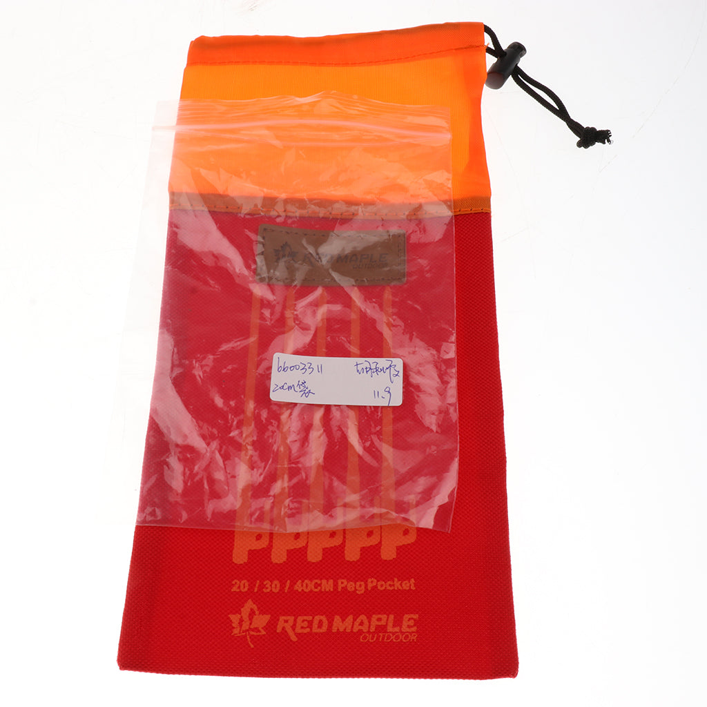 Maxbell Outdoor Camping Tent Pegs Nails Stake Storage Drawstring Bag Case Pouch S