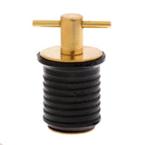 Maxbell Brass & Rubber Boat Hull/Livewell/Baitwell Twist Drain Plug Turn-tite Plug