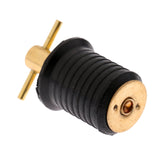 Maxbell Brass & Rubber Boat Hull/Livewell/Baitwell Twist Drain Plug Turn-tite Plug