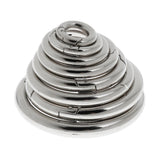Maxbell 5 Pieces Round Push Gate Snap Open Hook Spring Ring Key Chain Carabiner 15mm