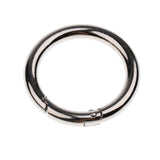 Maxbell 5 Pieces Round Push Gate Snap Open Hook Spring Ring Key Chain Carabiner 44mm