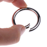 Maxbell 5 Pieces Round Push Gate Snap Open Hook Spring Ring Key Chain Carabiner 44mm