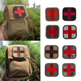 Maxbell 50 x 50mm Hook & Loop Medic First Aid Red Cross Patch Tan