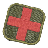 Maxbell 50 x 50mm Hook & Loop Medic First Aid Red Cross Patch Tan