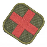 Maxbell 50 x 50mm Hook & Loop Medic First Aid Red Cross Patch Tan