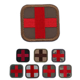 Maxbell 50 x 50mm Hook & Loop Medic First Aid Red Cross Patch Tan