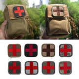 Maxbell 50 x 50mm Hook & Loop Medic First Aid Red Cross Patch Tan