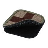 Maxbell 50 x 50mm Hook & Loop Medic First Aid Red Cross Patch Coffee Cross and Tan