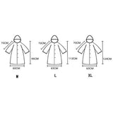 Maxbell Reusable Clear Adult Outdoor Hiking Rain Poncho Raincoat L Fruit Green