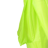 Maxbell Reusable Clear Adult Outdoor Hiking Rain Poncho Raincoat L Fruit Green