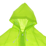 Maxbell Reusable Clear Adult Outdoor Hiking Rain Poncho Raincoat XL Fruit Green