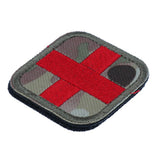 Maxbell 50 x 50mm Hook & Loop Medic First Aid Red Cross Patch CP Camo