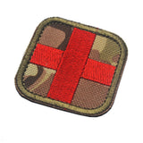 Maxbell 50 x 50mm Hook & Loop Medic First Aid Red Cross Patch CP Camo