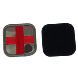 Maxbell 50 x 50mm Hook & Loop Medic First Aid Red Cross Patch CP Camo
