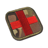 Maxbell 50 x 50mm Hook & Loop Medic First Aid Red Cross Patch CP Camo