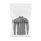 Maxbell 3mm Neoprene Top Wetsuits Long Sleeve Front Zip Jacket Surf Diving Suit S
