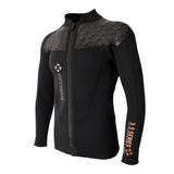 Maxbell 3mm Neoprene Top Wetsuits Long Sleeve Front Zip Jacket Surf Diving Suit L