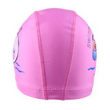 Maxbell Children's Waterproof Cartoon Dolphin Swimming Cap Ear Protection Pink