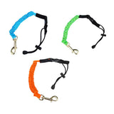 Maxbell Paddle Leash Fishing Rod Safety Cord Tether Hook for Kayak Canoe Boat Orange