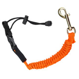 Maxbell Paddle Leash Fishing Rod Safety Cord Tether Hook for Kayak Canoe Boat Orange
